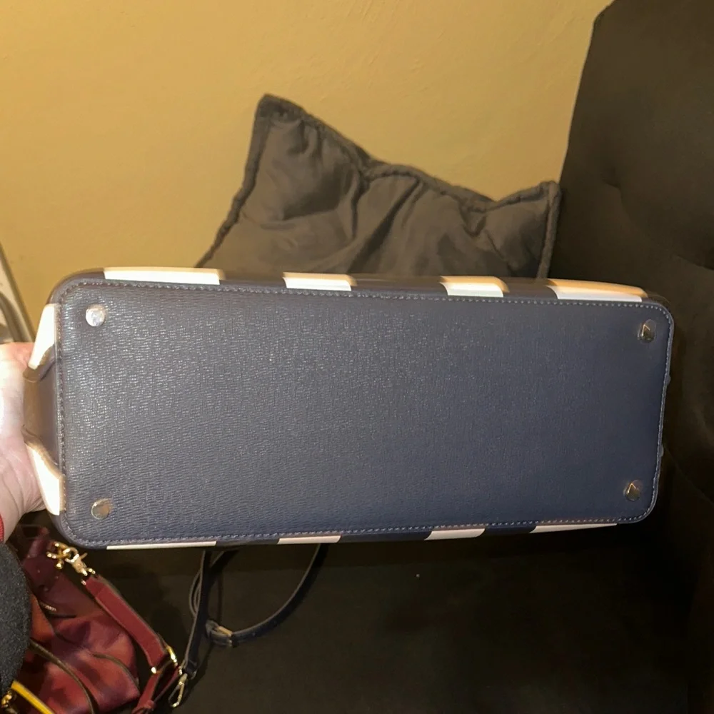 Kate Spade Navy and Cream Striped Women's Bag - Picture 6 of 7